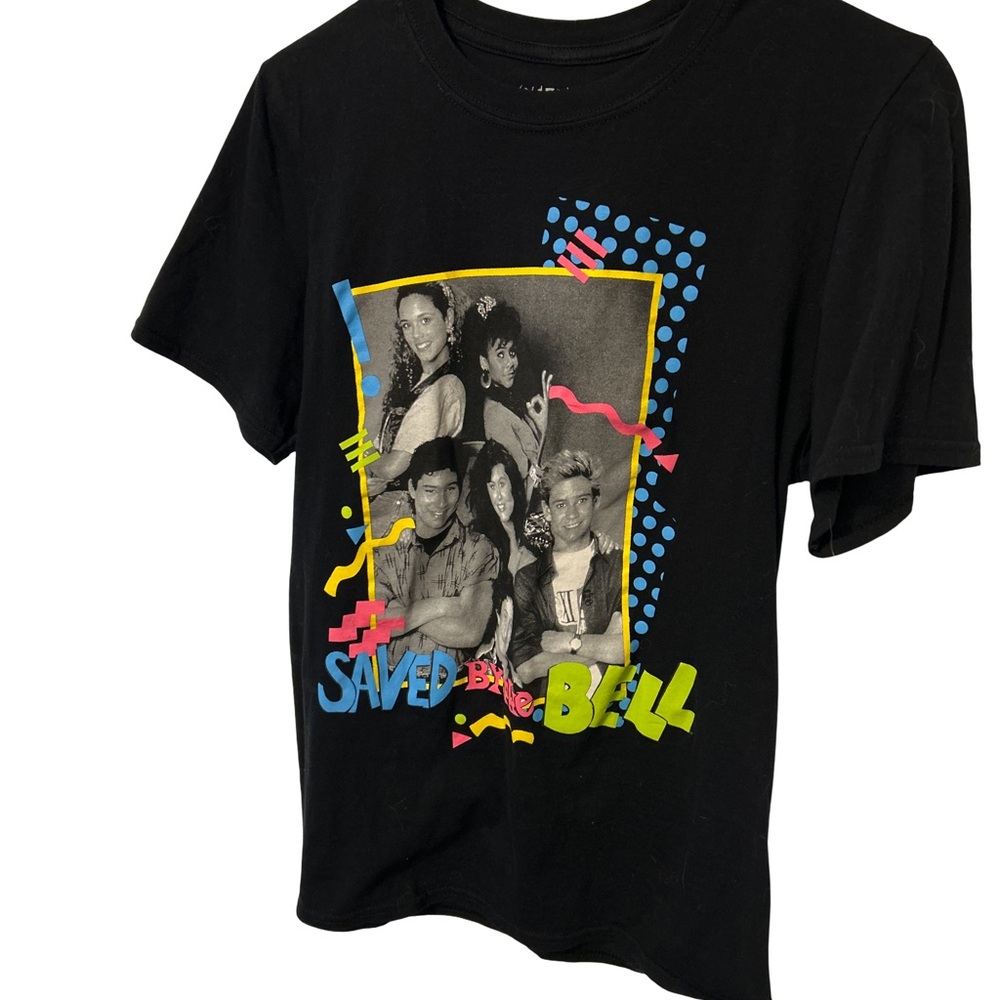 Black Retro Graphic Short Sleeve Tee